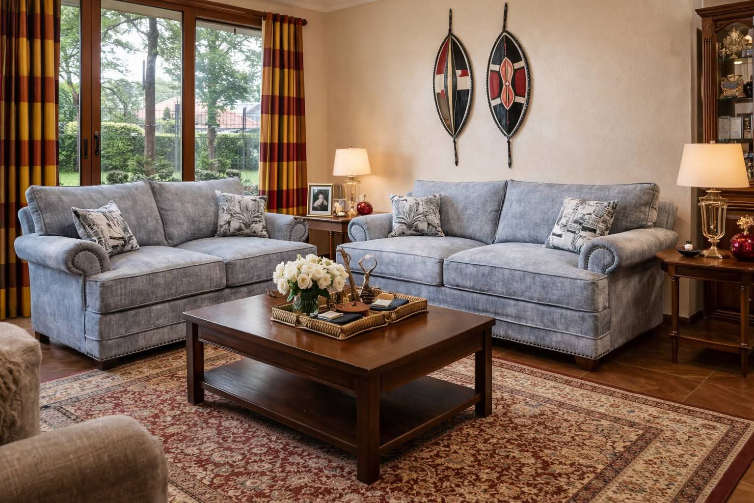 Diani Crescent L-Shape Sectional Sofa